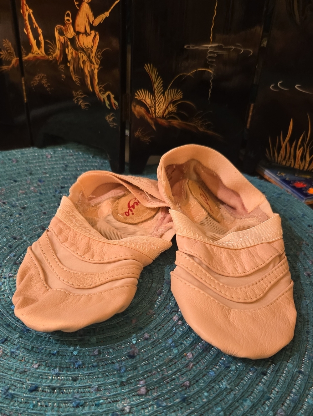 Capezio Pink Split-Sole Slip-On Dance Slippers